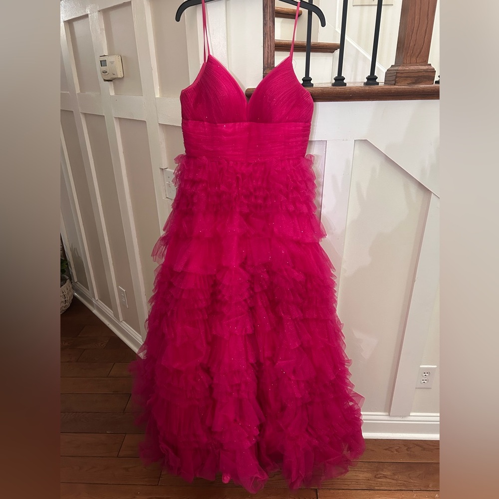 hot pink prom dress worn once